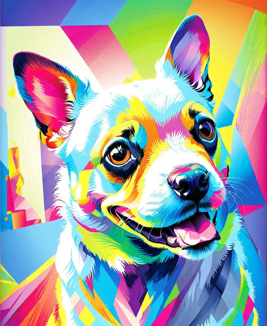 ColorBlock Pet Print