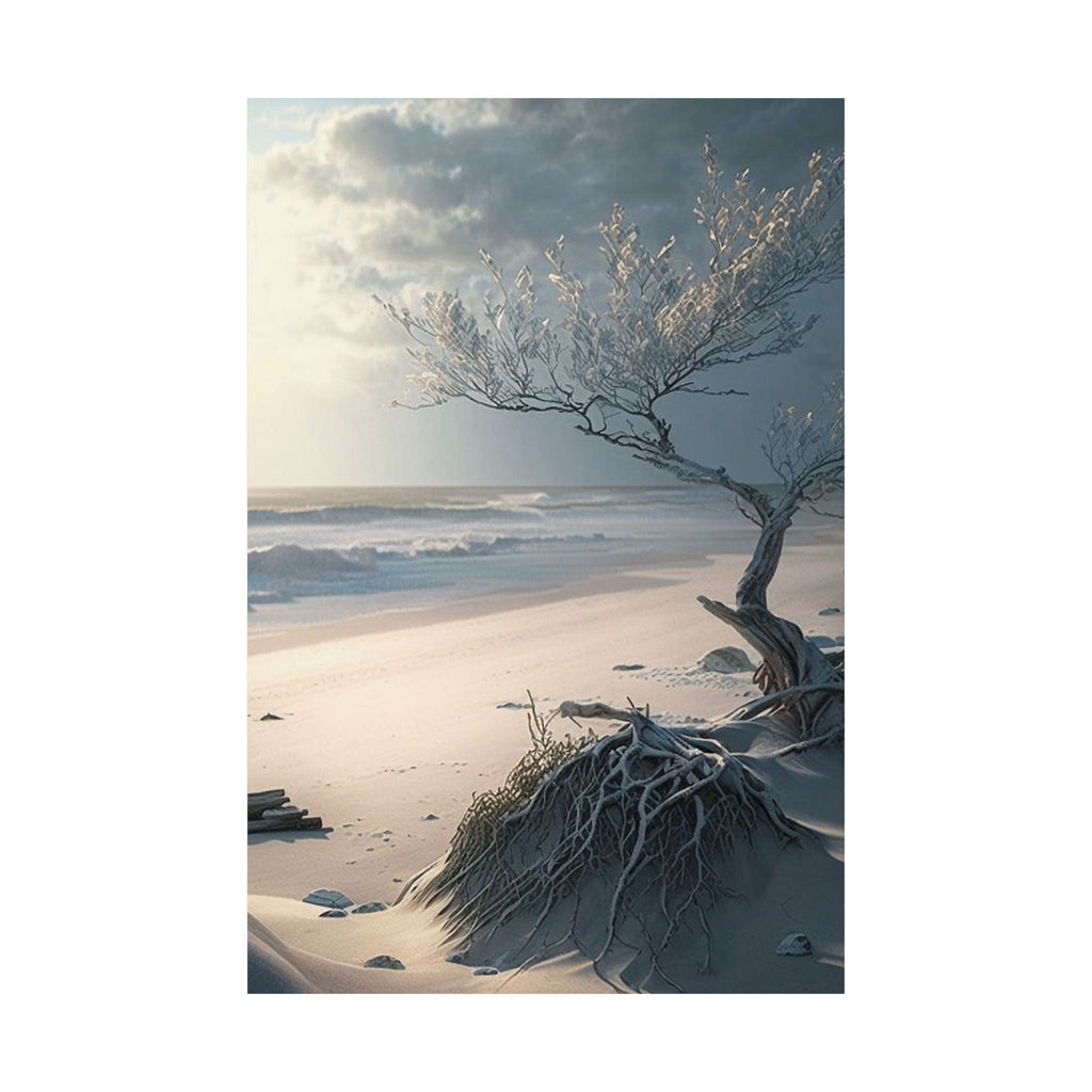 Coastal Driftwood Beach Poster