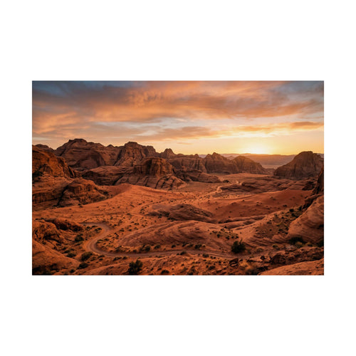 Desert Sunset Poster