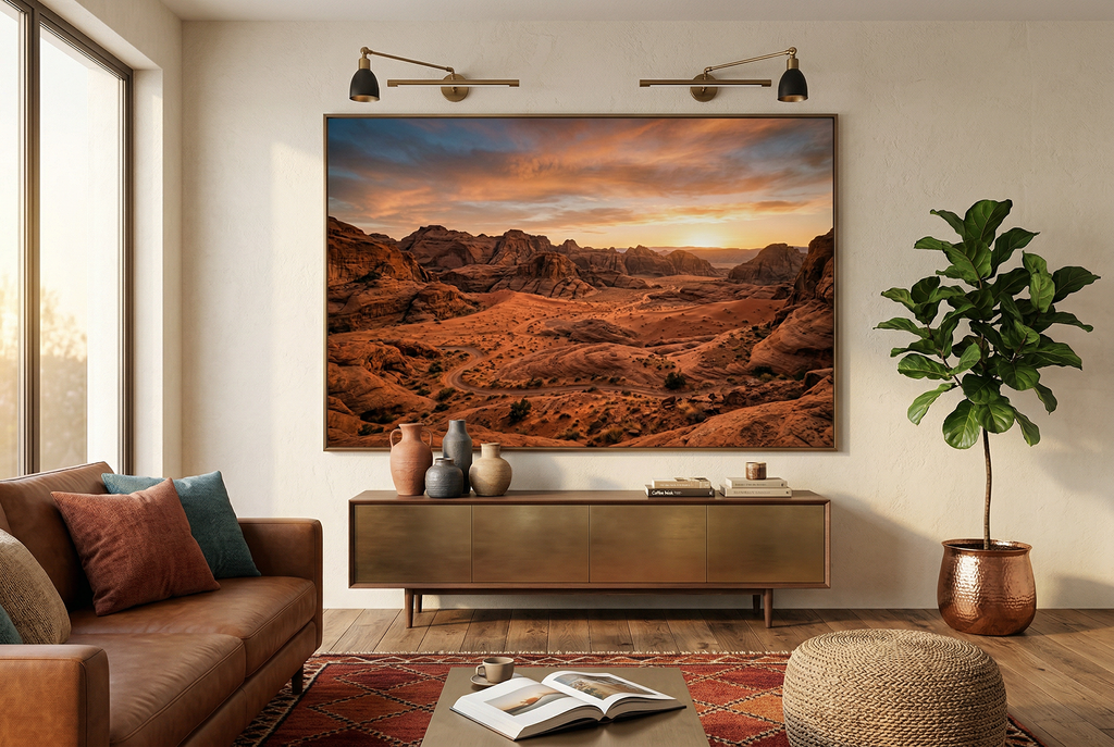 Desert Sunset Poster