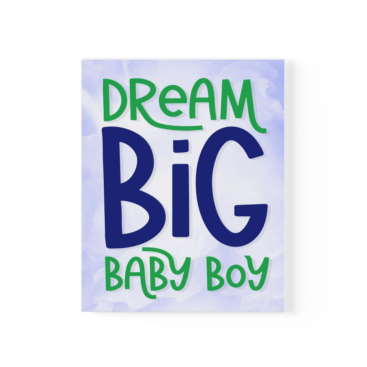 Dream Big Baby Boy Poster